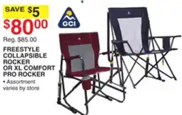 Dunham's Sports FREESTYLE COLLAPSIBLE ROCKER OR XL COMFORT PRO ROCKER offer