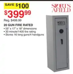 Dunham's Sports 20 GUN FIRE RATED offer