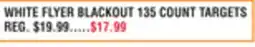 Dunham's Sports WHITE FLYER BLACKOUT 135 COUNT TARGETS offer