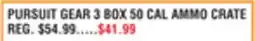 Dunham's Sports PURSUIT GEAR 3 BOX 50 CAL AMMO CRATE offer