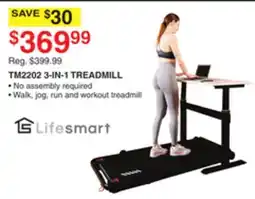 Dunham's Sports LIFESMART TM2202 3-IN-1 TREADMILL offer