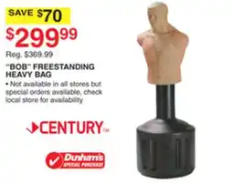 Dunham's Sports CENTURY BOB FREESTANDING HEAVY BAG offer