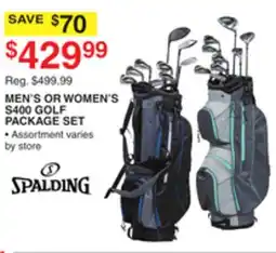 Dunham's Sports MEN'S OR WOMEN'S $400 GOLF PACKAGE SET offer