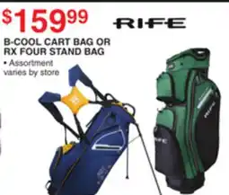 Dunham's Sports RIFE B-COOL CART BAG OR RX FOUR STAND BAG offer