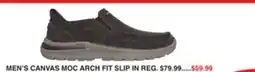 Dunham's Sports MEN'S CANVAS MOC ARCH FIT SLIP IN offer