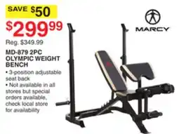 Dunham's Sports MARCY MD-879 2PC OLYMPIC WEIGHT BENCH offer