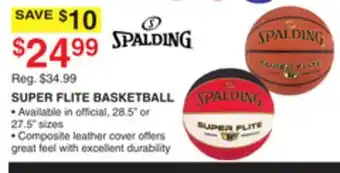 Dunham's Sports SPALDING SUPER FLITE BASKETBALL offer