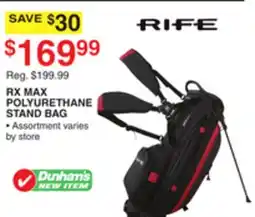 Dunham's Sports RIFE RX MAX POLYURETHANE STAND BAG offer