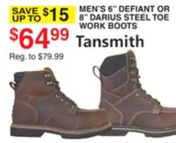 Dunham's Sports MEN'S 6 DEFIANT OR 8 DARIUS STEEL TOE WORK BOOTS offer