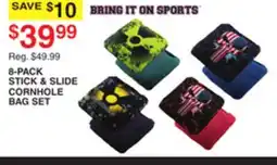 Dunham's Sports BRING IT ON SPORTS 8-PACK STICK & SLIDE CORNHOLE BAG SET offer