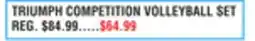 Dunham's Sports TRIUMPH COMPETITION VOLLEYBALL SET offer