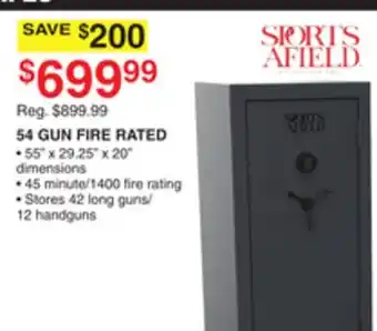 Dunham's Sports 54 GUN FIRE RATED offer