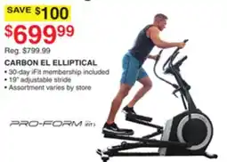 Dunham's Sports CARBON EL ELLIPTICAL offer