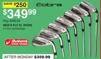 Dunham's Sports COBRA MEN'S FLY XL IRONS offer