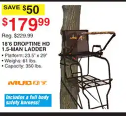 Dunham's Sports MUDDY 18'6 DROPTINE HD 1.5-MAN LADDER offer