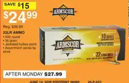 Dunham's Sports 22LR AMMO offer