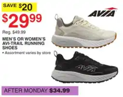 Dunham's Sports AVIA MEN'S OR WOMEN'S AVI-TRAIL RUNNING SHOES offer
