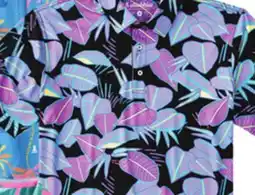 Dunham's Sports BLACK PINK BLUE LEAVES POLO offer