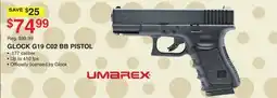 Dunham's Sports UMAREX GLOCK G19 C02 BB PISTOL offer