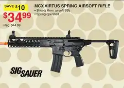Dunham's Sports SIG SAUER MCX VIRTUS SPRING AIRSOFT RIFLE offer
