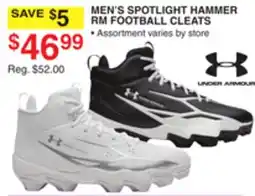 Dunham's Sports MEN'S SPOTLIGHT HAMMER RM FOOTBALL CLEATS offer