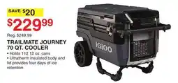 Dunham's Sports IGLOO TRAILMATTE JOURNEY 70 QT. COOLER offer
