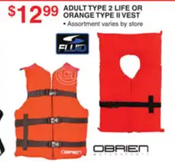 Dunham's Sports OBRIEN ADULT TYPE 2 LIFE OR ORANGE TYPE II VEST offer