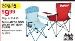 Dunham's Sports DUNHAM'S LOGO OR JR. PATTERN CHAIR offer