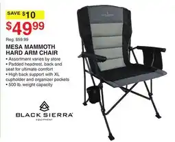 Dunham's Sports MESA MAMMOTH HARD ARM CHAIR offer