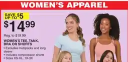 Dunham's Sports WOMEN'S TEE, TANK, OR SHORTS offer
