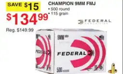 Dunham's Sports CHAMPION 9MM FMJ offer