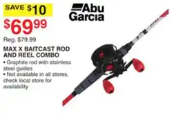 Dunham's Sports ABU GARCIA MAX X BAITCAST ROD AND REEL COMBO offer