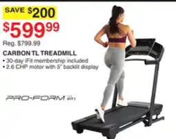 Dunham's Sports PRO-FOAM CARBON TL TREADMILL offer