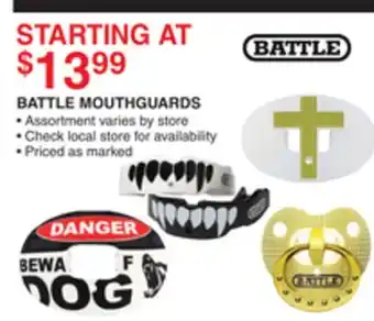 Dunham's Sports BATTLE MOUTHGUARDS offer