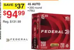 Dunham's Sports 45 AUTO offer
