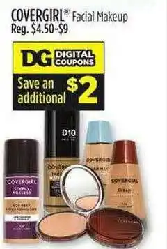 Dollar General Covergirl Facial Makeup offer