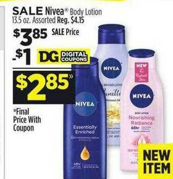 Dollar General Nivea Body Lotion offer