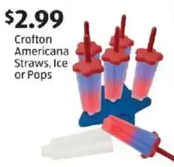 Aldi Crofton Americana Straws, Ice or Pops offer