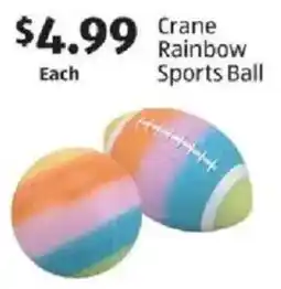 Aldi Crane Rainbow Sports Ball offer