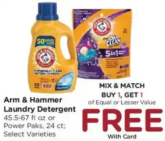 Kroger Arm & Hammer Laundry Detergent offer