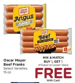 Kroger Oscar Mayer Beef Franks offer