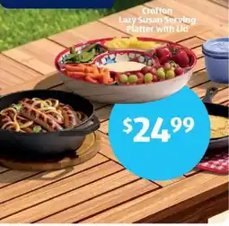 Aldi Crofton Lazy Susan Serving Platter with Lid offer