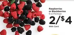 Kroger Raspberries or Blackberries offer