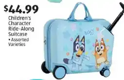 Aldi Children's Character Ride-Along Suitcase offer