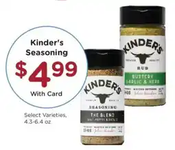 Kroger Kinder's Seasoning offer