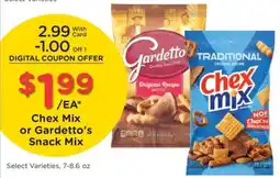 Kroger Chex Mix or Gardetto's Snack Mix offer