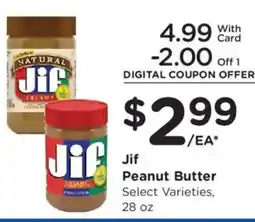 Kroger Jif Peanut Butter offer