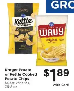 Kroger Kroger Potato or Kettle Cooked Potato Chips offer