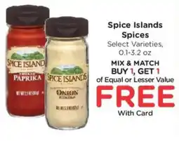 Kroger Spice islands spices offer