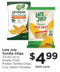 Kroger Late July Tortilla Chips offer